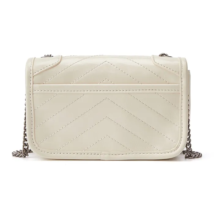 ELLE Cow Leather Cell Phone Pouch, Crossbody Bag, Shoulder Bag Regular Women's Black/White-7