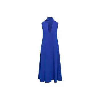 Ferragamo Sleeveless Dresses Women's Blue