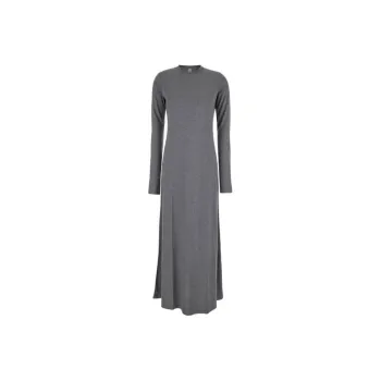 TOTEME Tonal Stitch Crewneck Maxi Dress