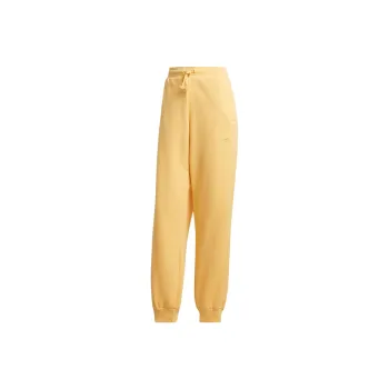 Adidas All Szn Fleece Loose Pants Knitted Sports Pants Women's Yellow