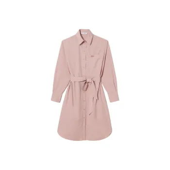 LACOSTE Long-Sleeved Dresses Women's Pink