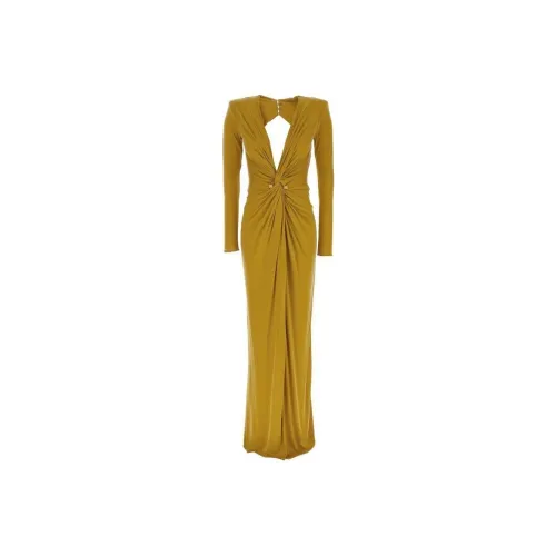 Elisabetta Franchi Pierced Jersey Red Carpet Dress