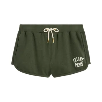 CELINE Paris Mini Shorts In Cotton And Cashmere