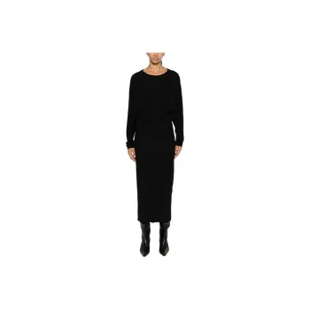 KHAITE Long Sleeved Dresses Women's Black
