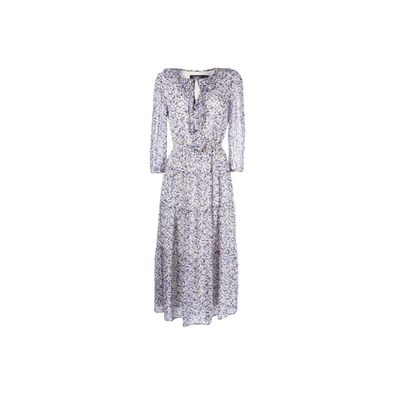Polo Ralph Lauren SS23 Long Sleeved Dress Women's Purple-0
