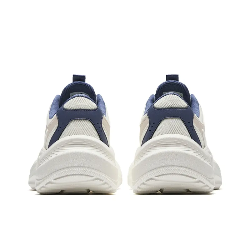 Anta Little Millennium Slip Resistant And Breathable Low Top Casual Shoes Men's White Gray Blue-3