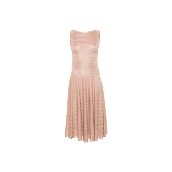 Antonino Valenti Ribbed Lurex Midi Dress