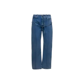 Jacquemus Le De Nimes Caraco Jean 'Light Blue/Tabac'