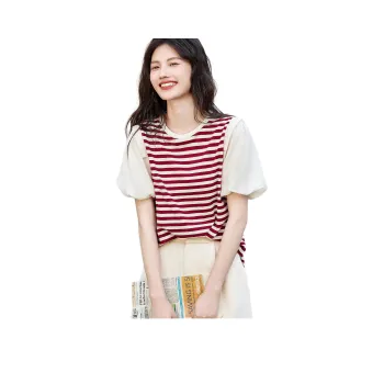 Mu Xiao Xin Lantern Sleeve T Shirt Women's