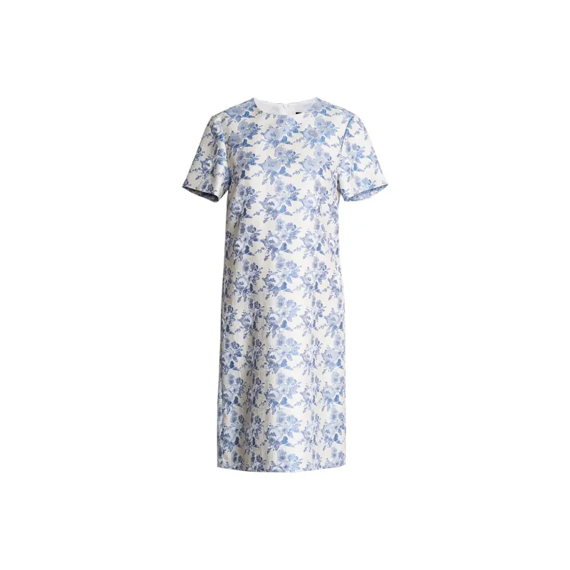 ROEYSHOUSE Short Sleeved Dresses Women's Light Blue-0