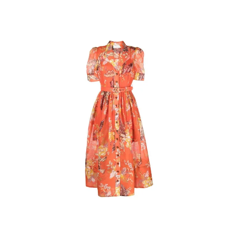 Zimmermann Matchmaker Midi Shirt Dress-0