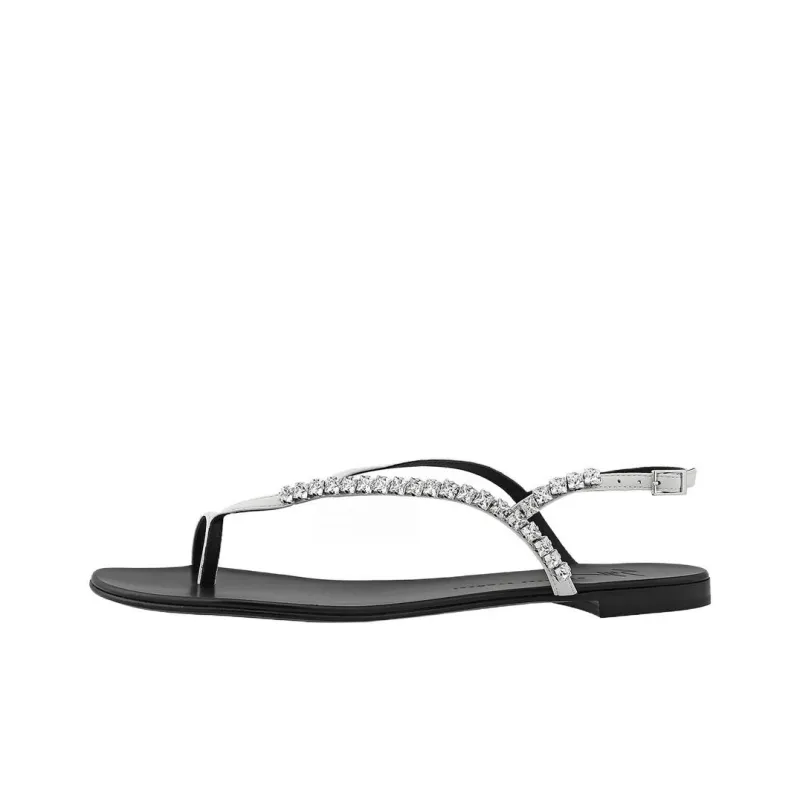 Giuseppe Zanotti/GZ Cortina One Strap Sandals Women's Black-0