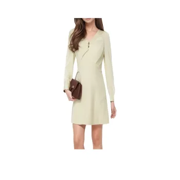 Mapping Long Sleeved Dresses Women's Beige