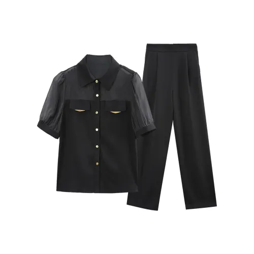 A Paradise For Awakening Casual Suit Women's Black