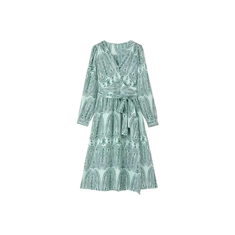 Dme Long Sleeved Dresses Women's Light Green-0