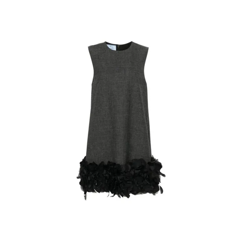 PRADA Crewneck Sleeveless Dress-0