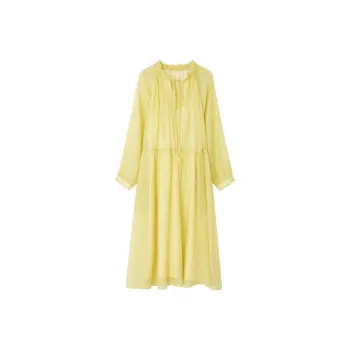 【dme】 Long-Sleeved Dresses Women's Yellow