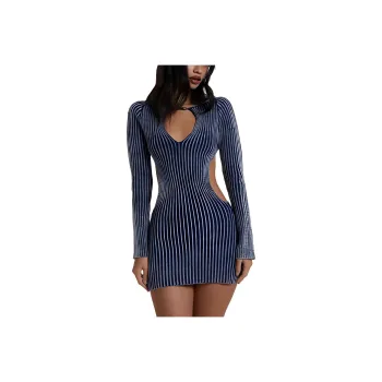 Jaded London Long-Sleeved Dresses Women's Blue