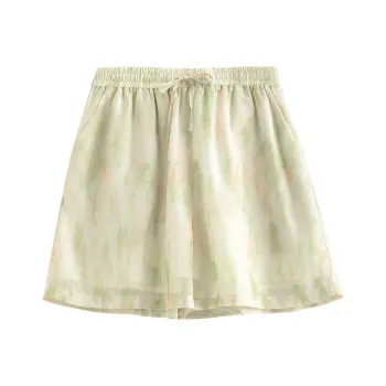 Initial Language Casual Pants Women's E Green