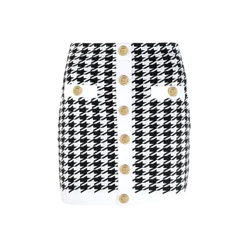 BALMAIN Casual Short Skirts Women's Black