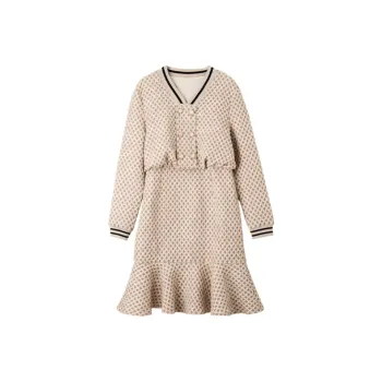 Dme Long Sleeved Dresses Women's Leather Pink