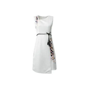 CYANINE SEA Sleeveless Dresses Women's White