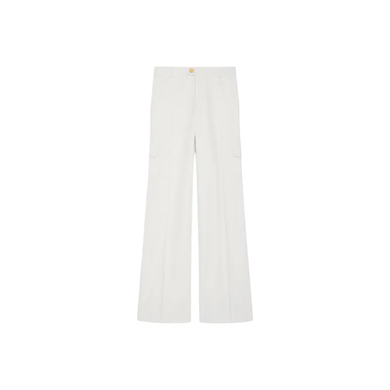 CELINE SS25 Cargo Pants Women's Ecru-0
