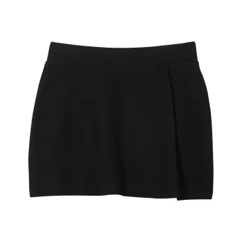 Victoria's Secret PINK PIQUÉ TENNIS SKORT Pure Black Casual Shorts Women's Black