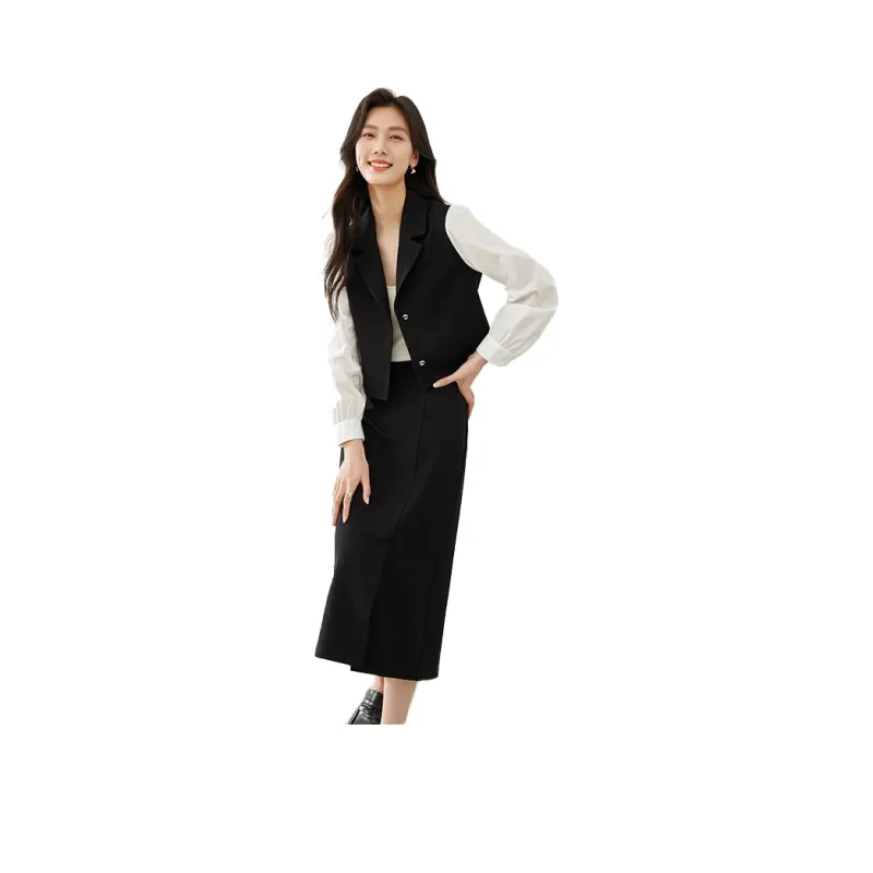 VIMLY Business Suits Women's Black-0