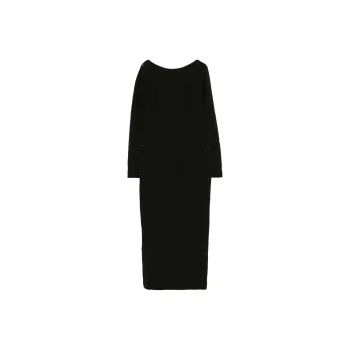 Iceberg Eyelet Detailed Crewneck Midi Dress