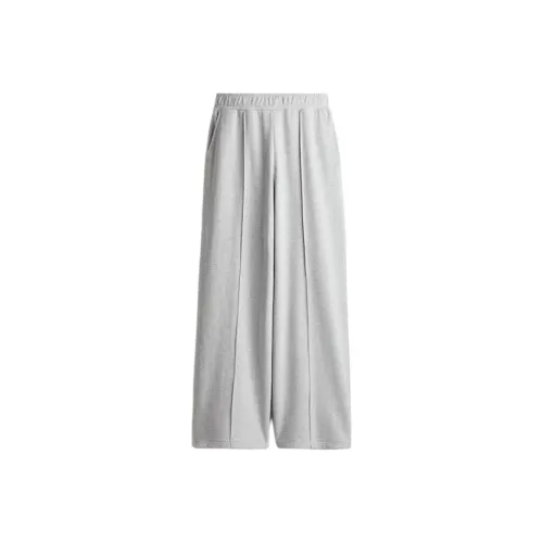H&M Knitted Sports Pants Women's Mixed Gray