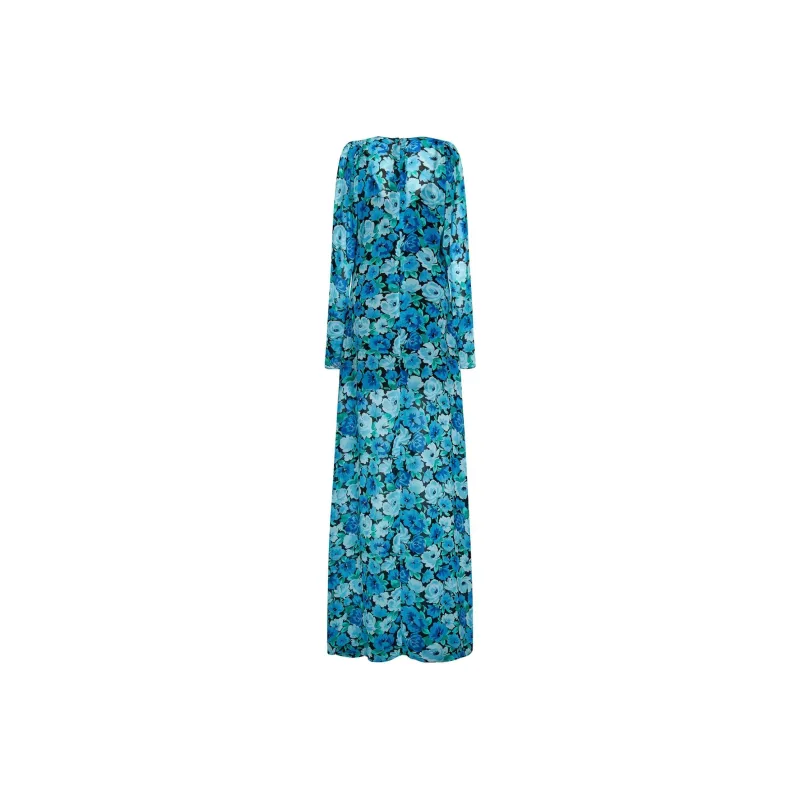 Rotate Long-Sleeved Dresses Women's Blue-0
