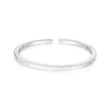 CHINA GOLD S999 Fine Silver Bangles Women's
