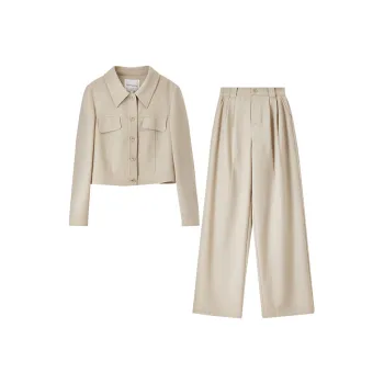 SENTUBILA Casual Suits Women's Khaki