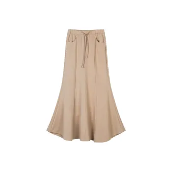 THE SEA LIFE Knit Long Skirt Women's Tea Brown