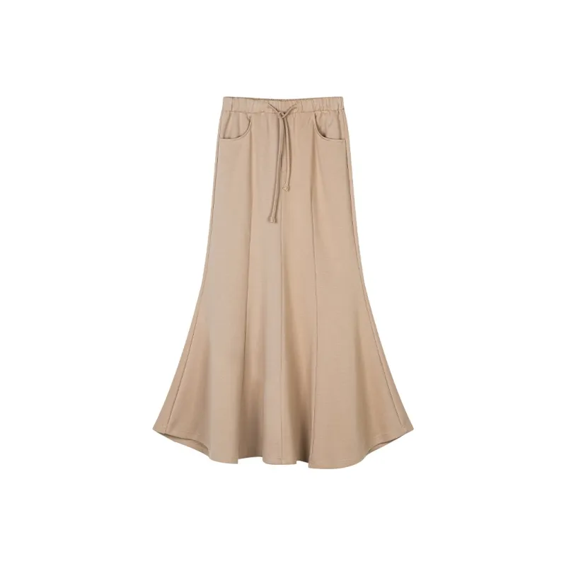 THE SEA LIFE Knit Long Skirt Women's Tea Brown-0