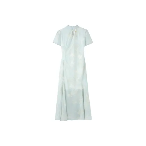 SONDR Short Sleeved Dress Women's Moon White
