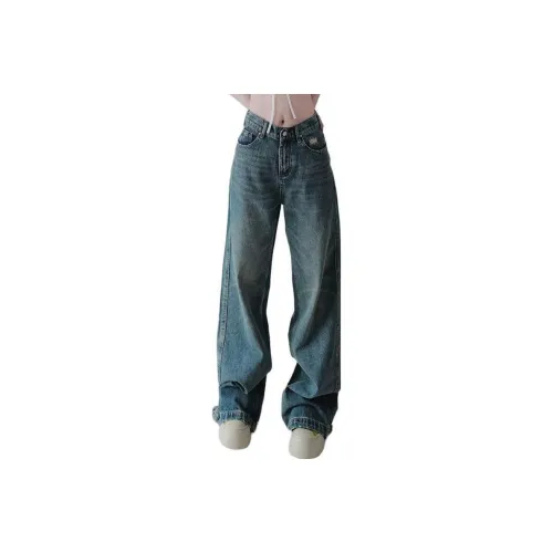 Seven Up And Nine Down Jeans Women's Blue