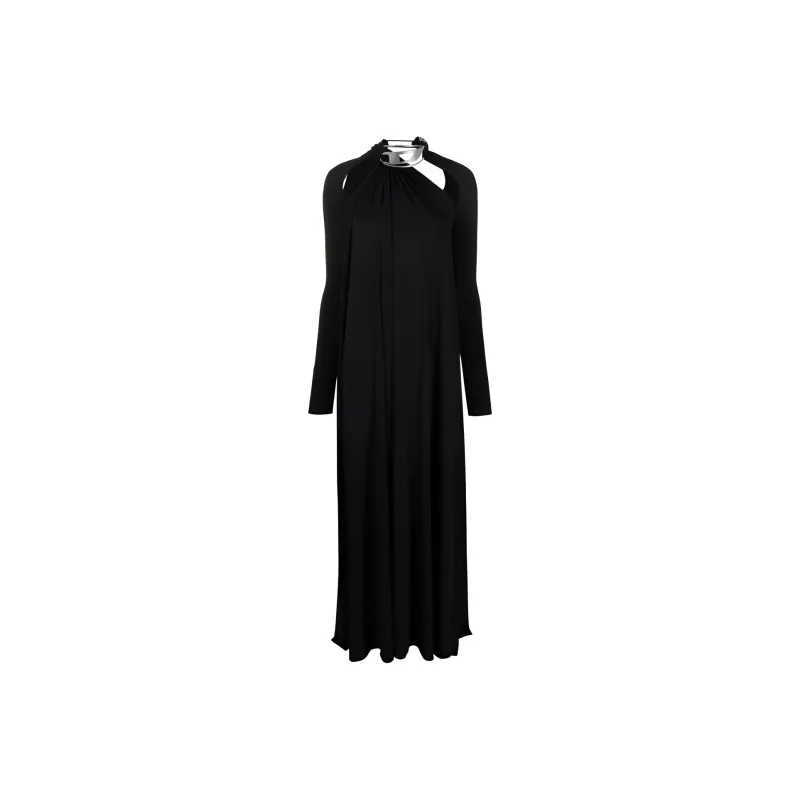 DIESEL Cut-Out High Neck Long-Sleeved Dress-0