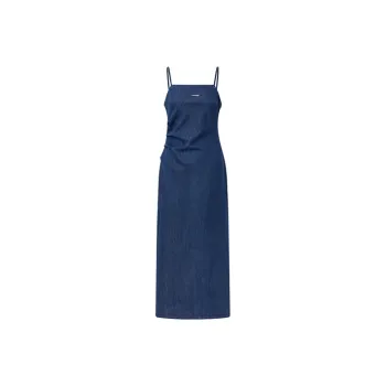 PEACEBIRD Slip Dresses Women's Denim Blue