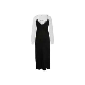 D'zzit Long Sleeved Dress Women's Black