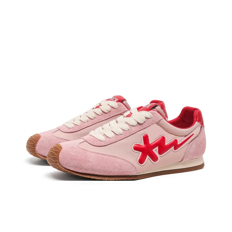 B.Duck Summer Travis Scott X AJ1 Lightning Collection Casual Shoes Women's Low Top Beige/Yellow/Red/Pink-19