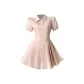 Pink Short-Sleeved Dress