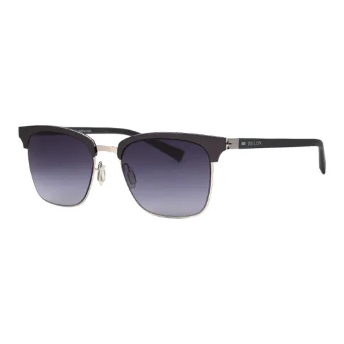 BOLON Plastic Metal Browline Sunglasses Unisex Gold