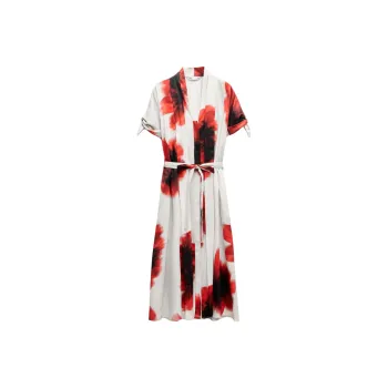 ZARA Short Sleeved Dresses Women's Multicolor