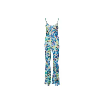 Patrizia Pepe Arty Splash print Tulle Jumpsuit
