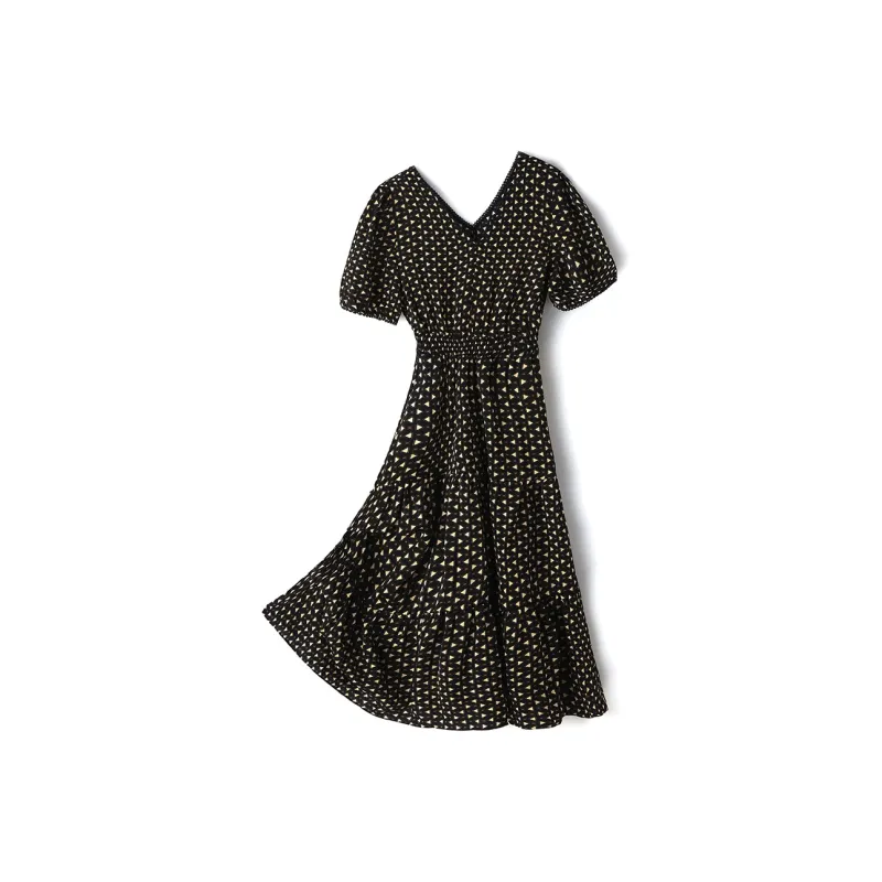 H YXIANG Short Sleeved Dresses Women's-2