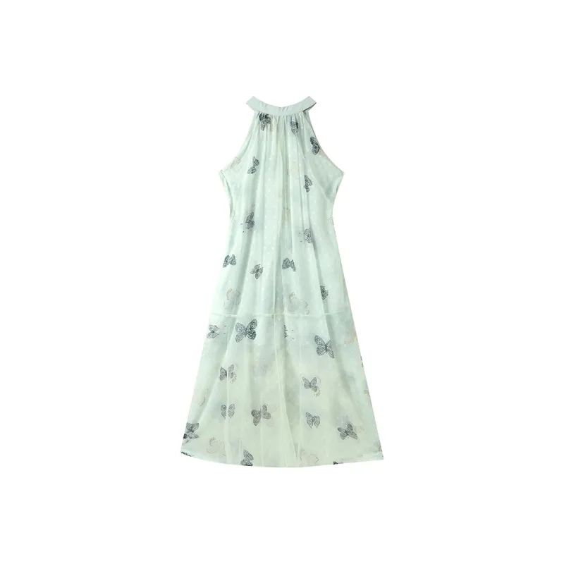 Adeworn Sleeveless Dress Women's Green-0
