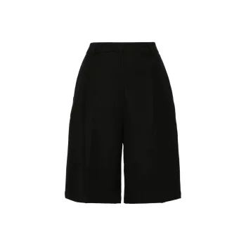 TOTEME Tailored Straight Leg Shorts