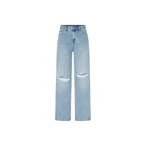 MO&CO Jeans Women's Denim Light Blue